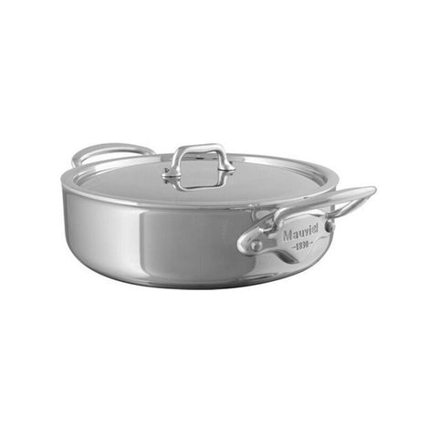 Mauviel Cook Style Gryde med stållåg lav Dia 28 x 10 cm 5,7 liter Stål