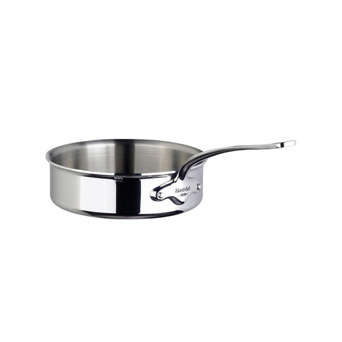 Mauviel Cook Style Sauterpande blank stål 1,7 liter 20 cm