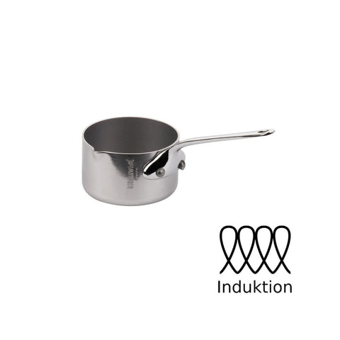 Mauviel Cook Style kasserolle med tud mini blank stål - 0,07 liter 5 cm