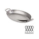 Mauviel Cook Style pande oval blank stål - 30 cm med 2 greb