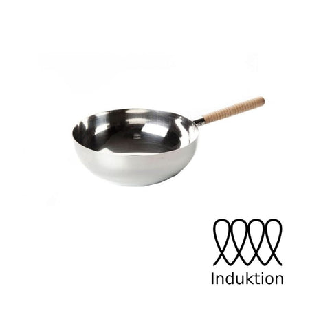 Mini wok i rustfrit stål Ø15